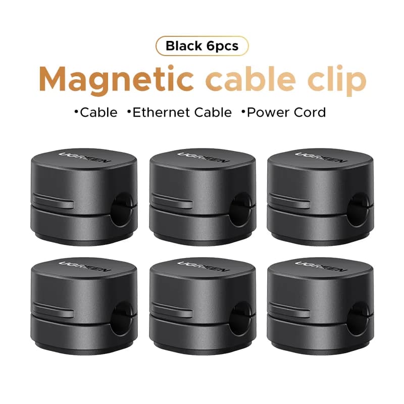 Clips organisateurs de câbles magnétiques pour bureau
