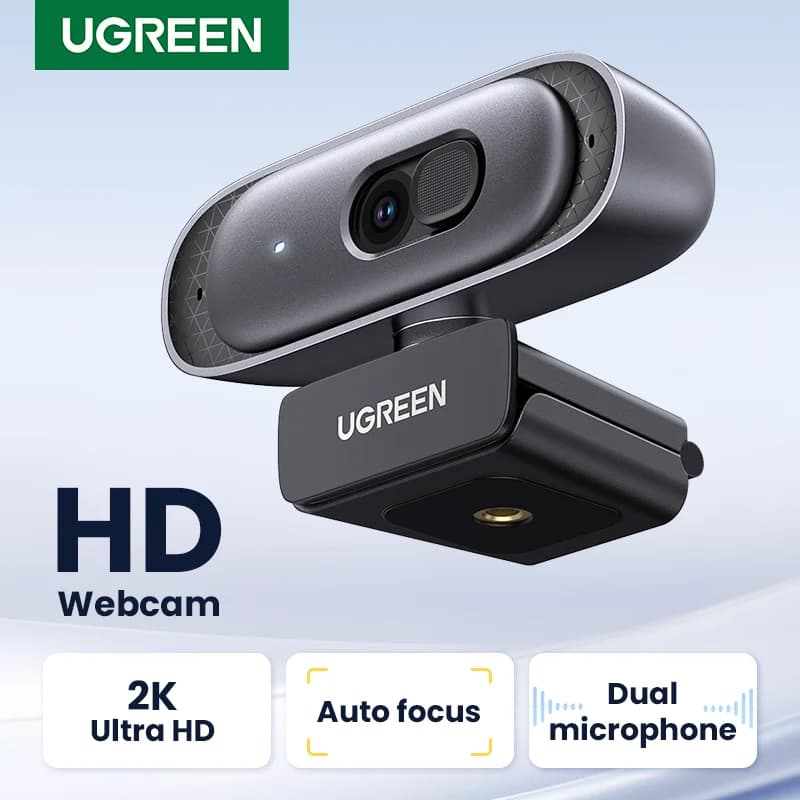 Webcam USB HD 2K avec double microphones