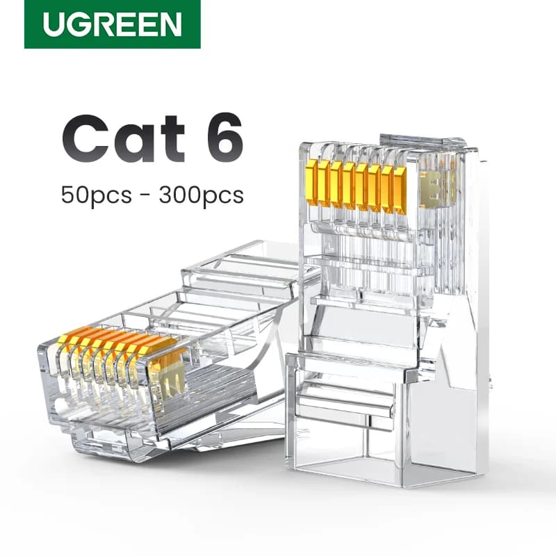 Connecteurs RJ45 Cat6 pour câbles réseau Ethernet