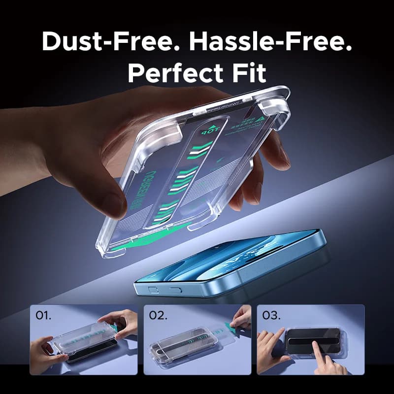Protecteur d'écran en verre trempé pour iPhone, lot de 2