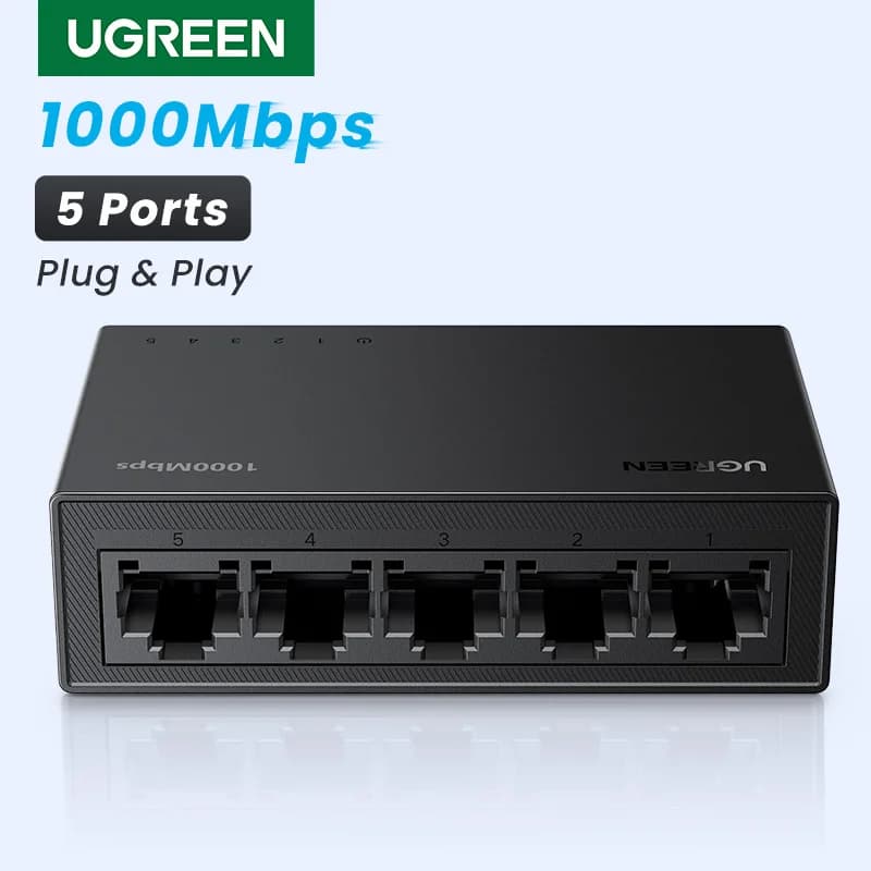 Commutateur réseau Ethernet Gigabit 5 ports