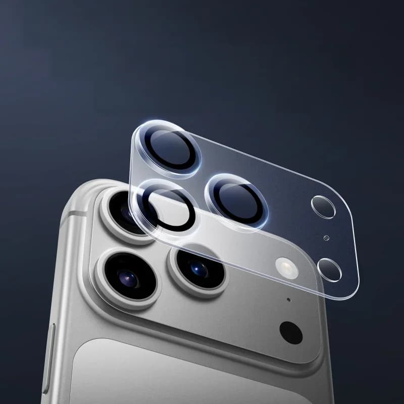Protecteur d'objectif caméra en verre pour iPhone 17 Pro Max