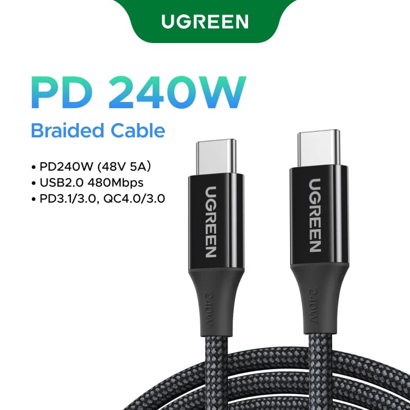 Câble de charge rapide USB-C vers USB-C 240W