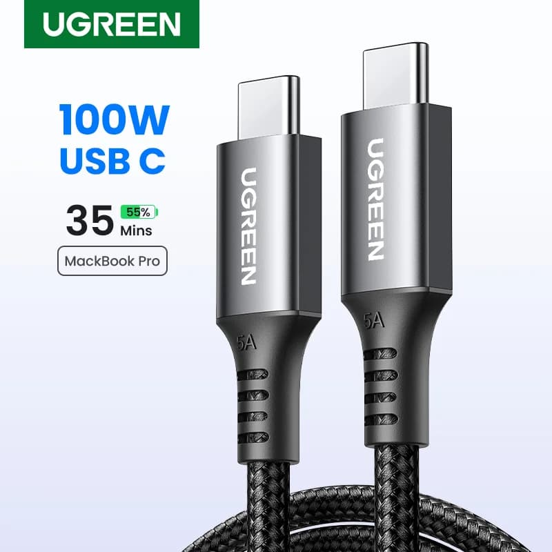 Câble de Charge Rapide PD USB-C vers USB-C 100W