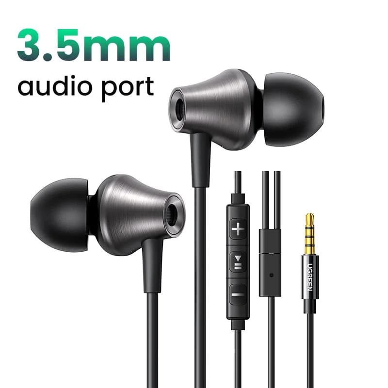 Écouteurs filaires USB-C avec jack 3,5 mm et microphone