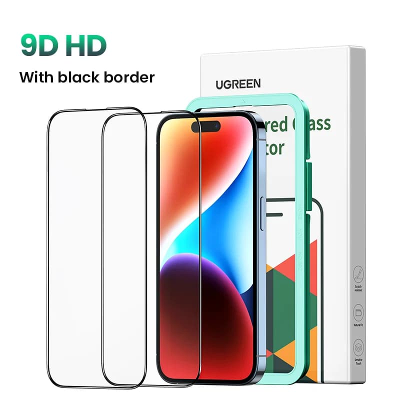 Lot de 2 Protections d'écran en verre trempé pour iPhone