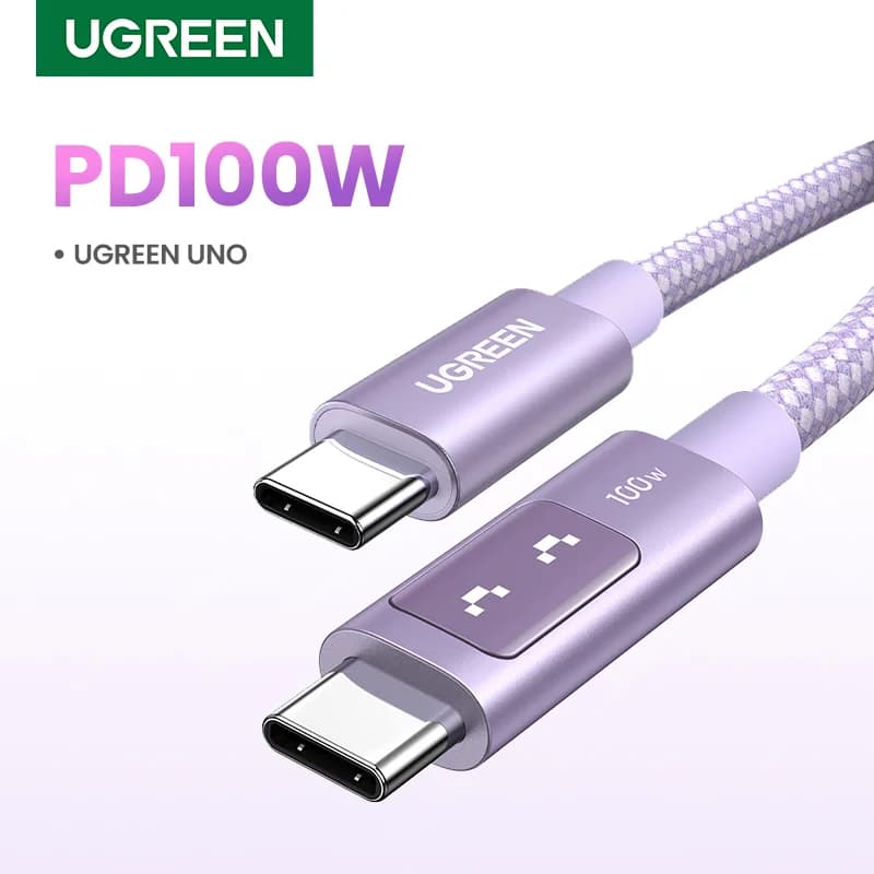 Câble USB-C vers USB-C, 100W PD, Multicolore