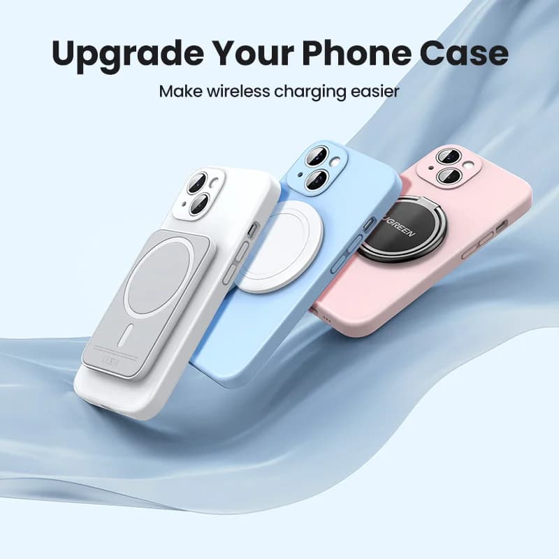Adaptateur anneau métallique magnétique pour charge sans fil MagSafe