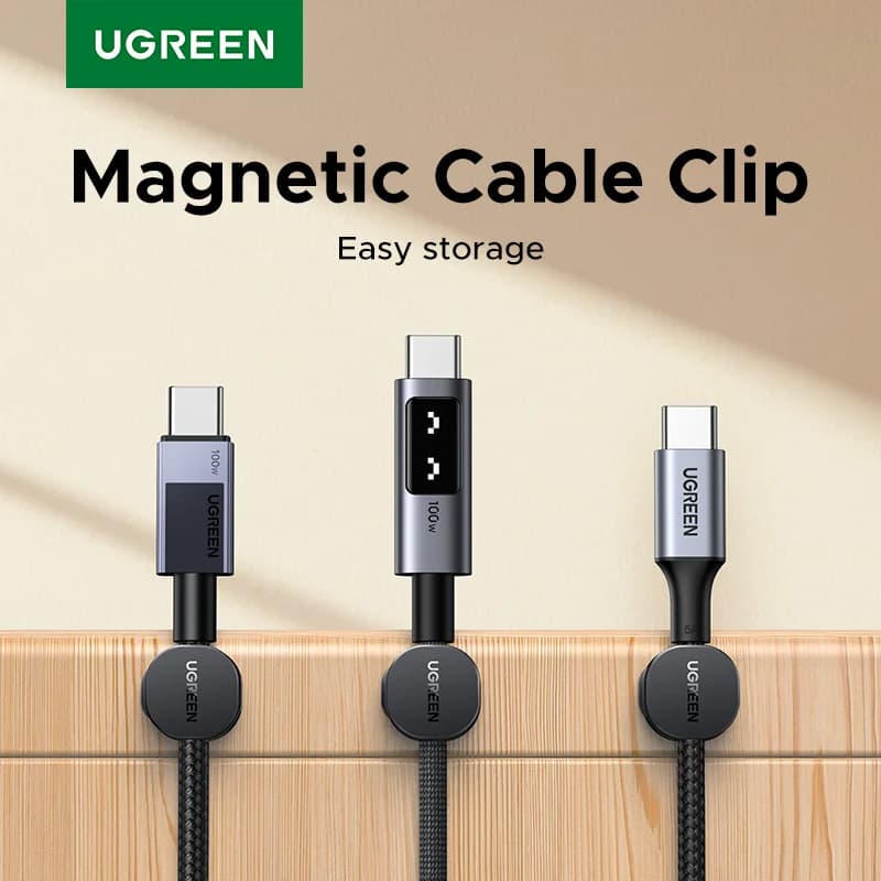 Clips organisateurs de câbles magnétiques pour bureau
