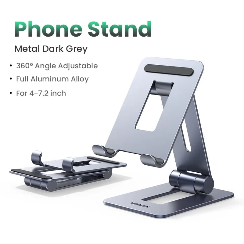 Support en aluminium pour tablette et téléphone