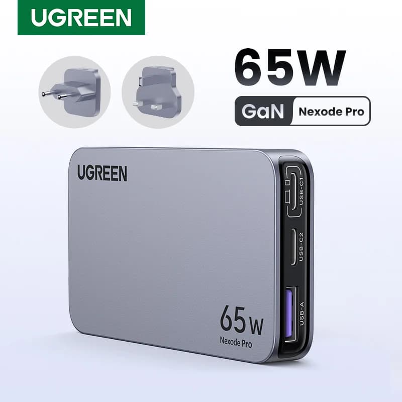 Chargeur USB-C GaN 65W avec Quick Charge 4.0