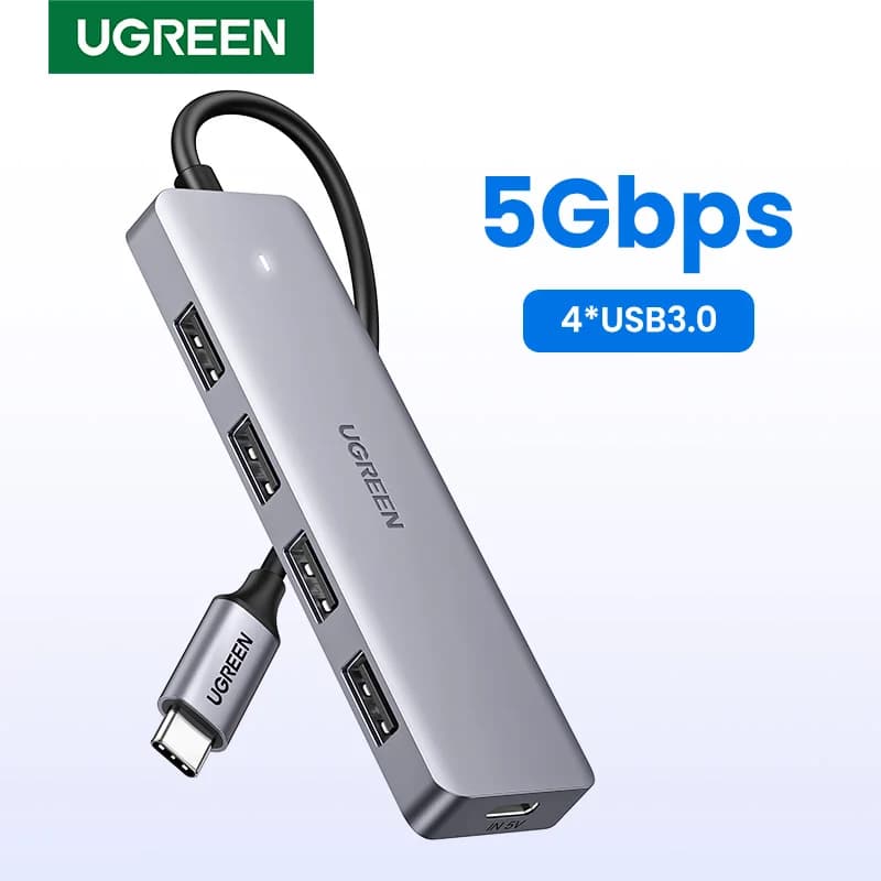 Hub Splitter USB-C vers USB 3.0, 4 ports