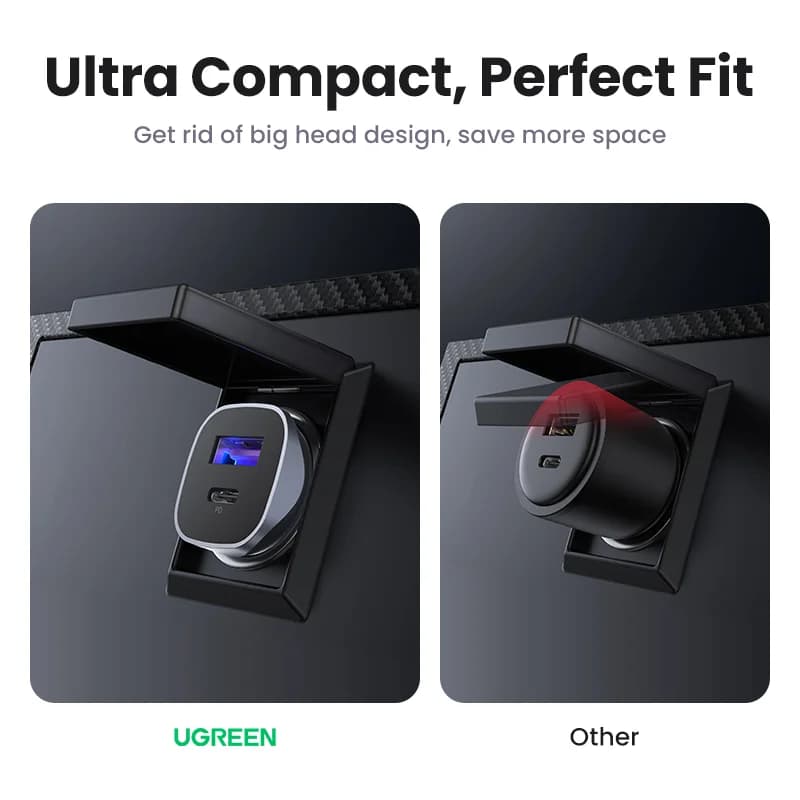 Chargeur voiture USB-C avec Quick Charge