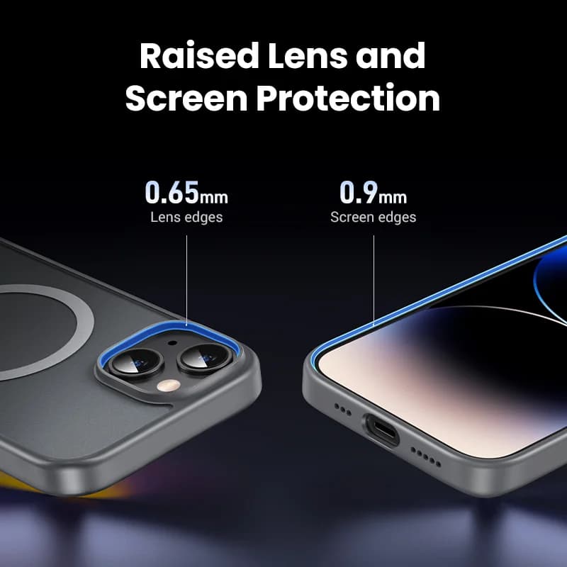 Coque magnétique mate antichoc pour iPhone