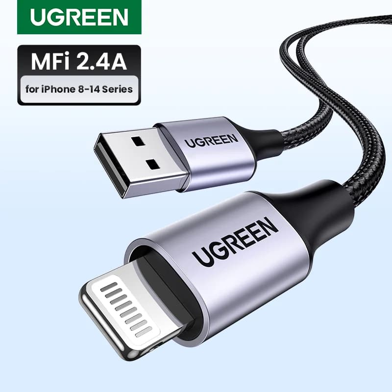 Câble Lightning vers USB certifié MFi, Charge Rapide 2.4A
