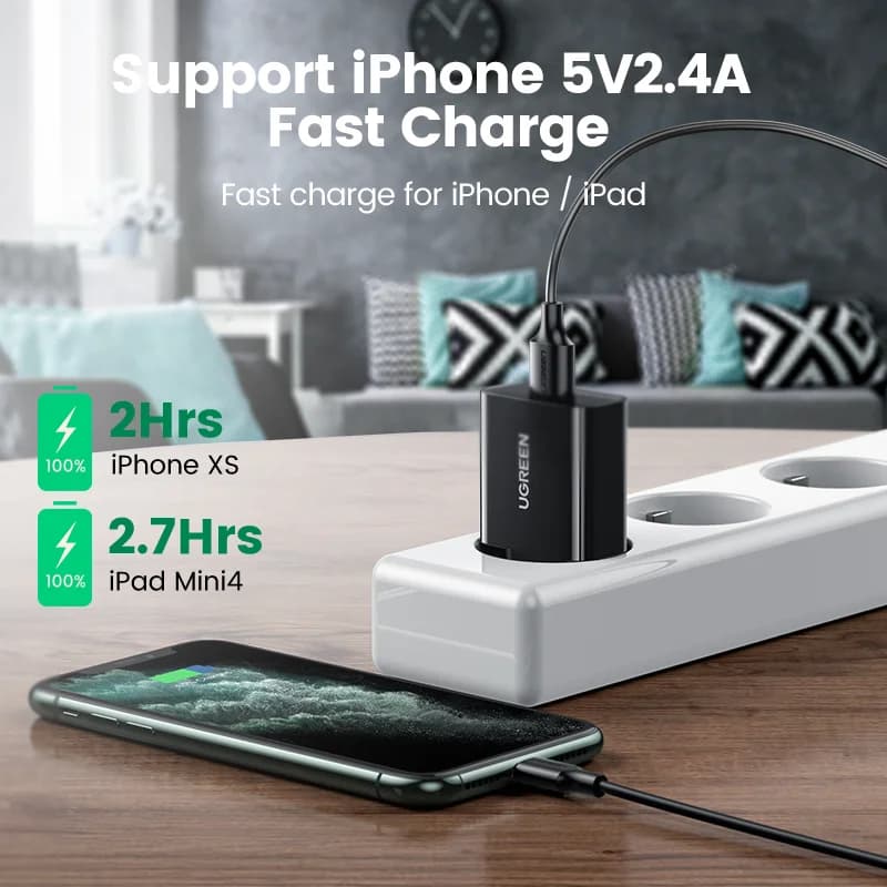 Chargeur mural USB 18W avec Quick Charge 3.0