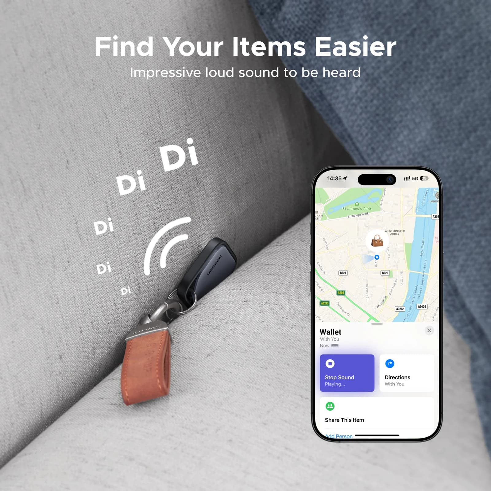 Balise intelligente Bluetooth pour iOS Localiser