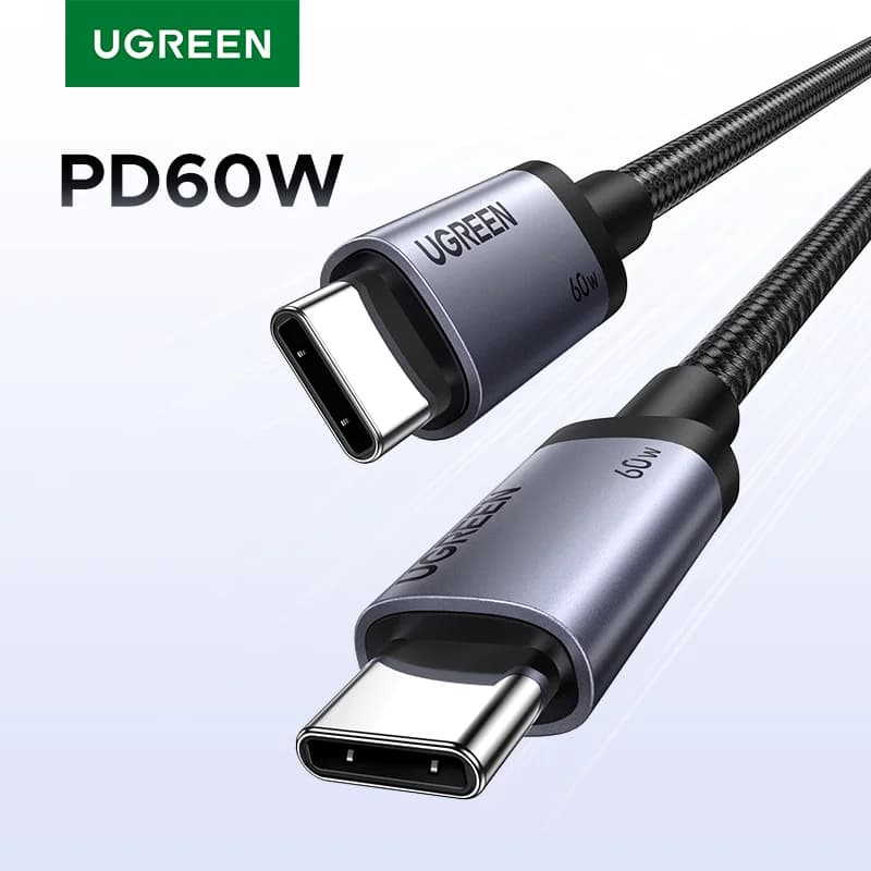 Câble USB-C vers USB-C, Charge rapide PD 60W