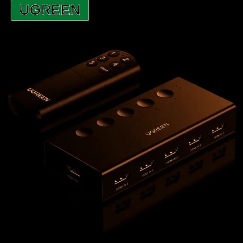 Commutateur HDMI 4K 5 ports avec télécommande