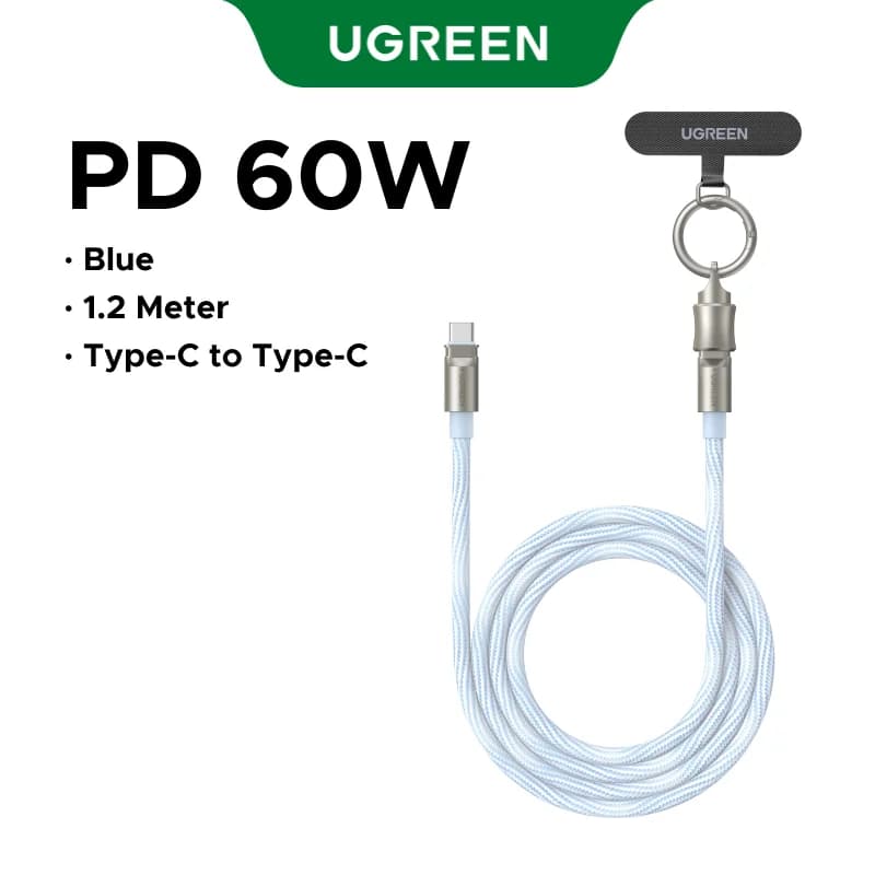 Câble de charge USB-C avec dragonne PD60W