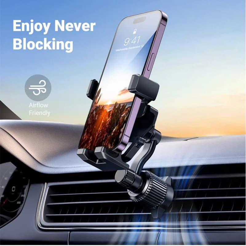 Support téléphone voiture gravité pour aération