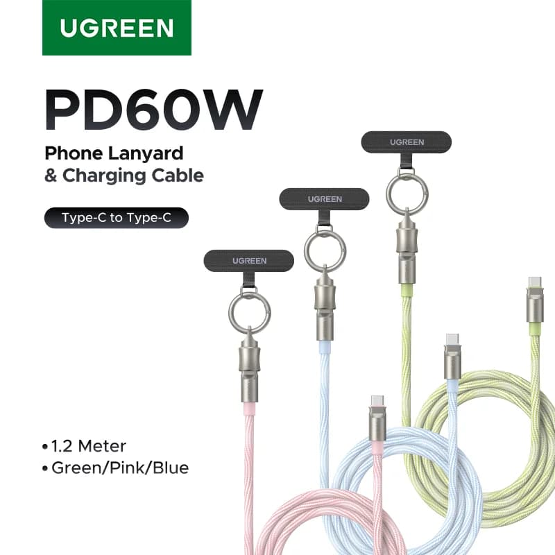 Câble de charge USB-C avec dragonne PD60W