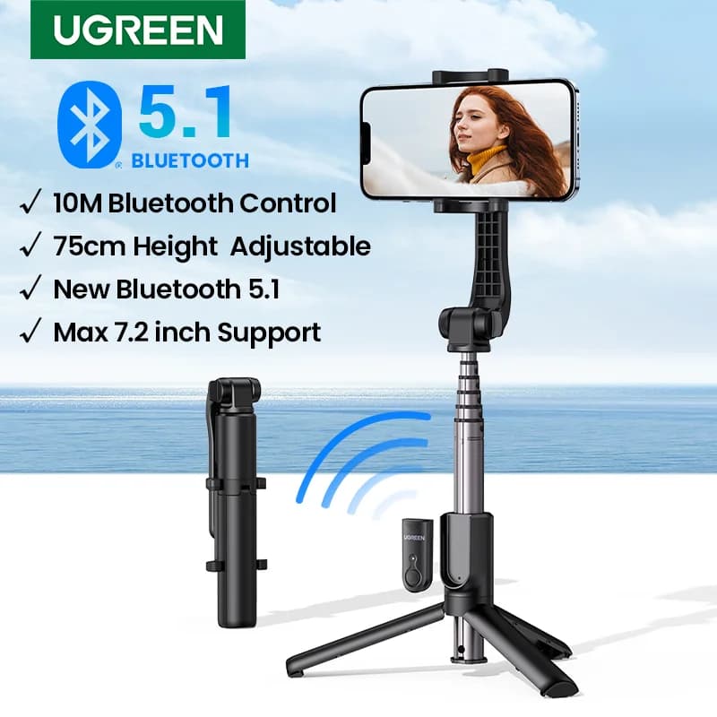 Trépied Selfie Stick Bluetooth avec déclencheur à distance