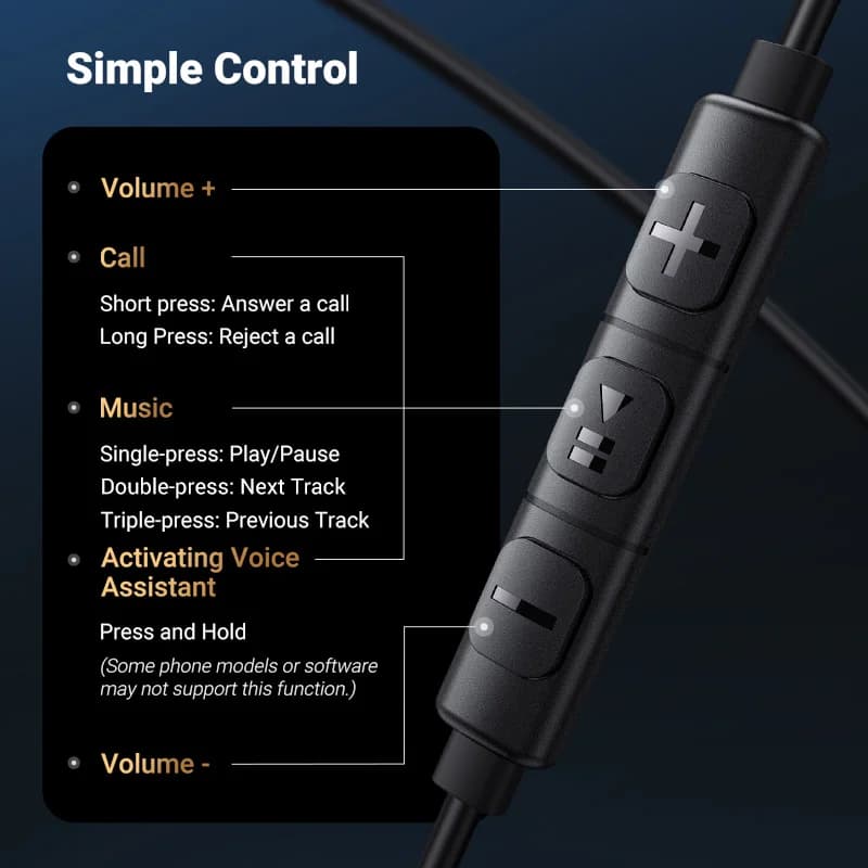 Écouteurs filaires USB-C avec jack 3,5 mm et microphone