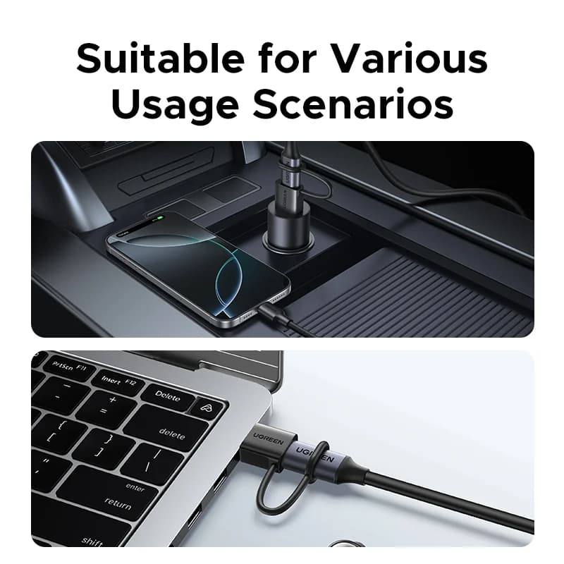 Adaptateur OTG USB-A vers USB-C, USB 3.1, 18W