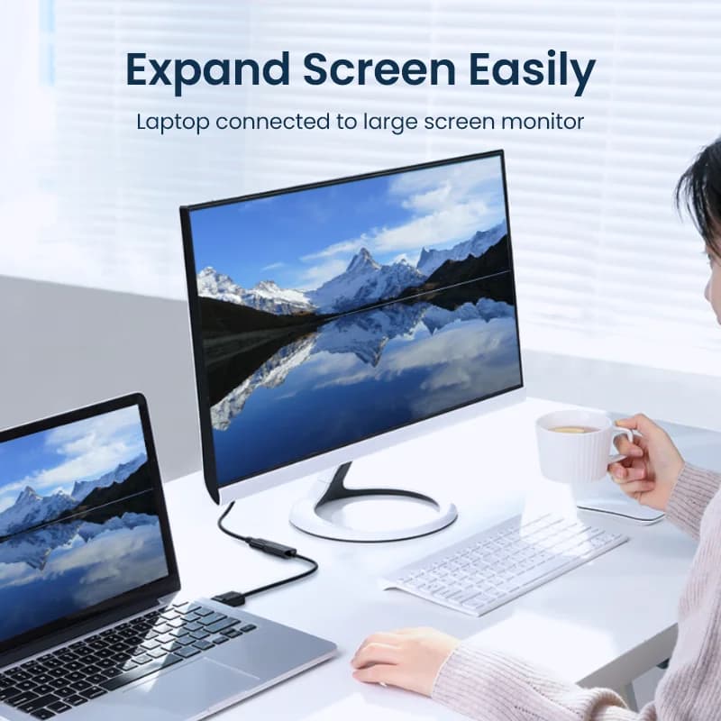 Adaptateur convertisseur DisplayPort vers HDMI 4K
