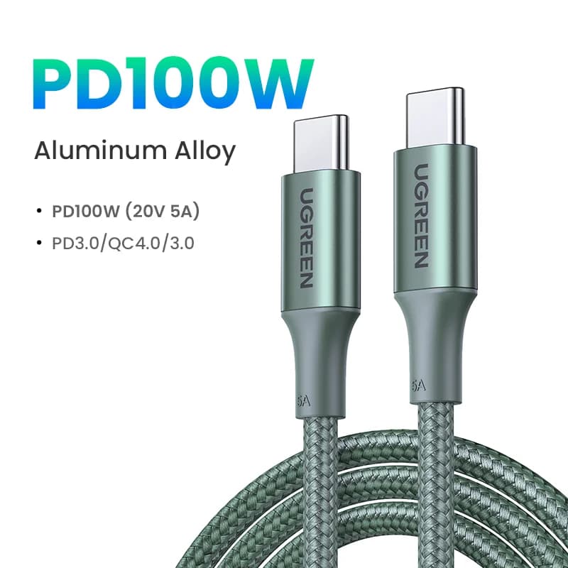 Câble USB-C vers USB-C, 100W PD, 5A