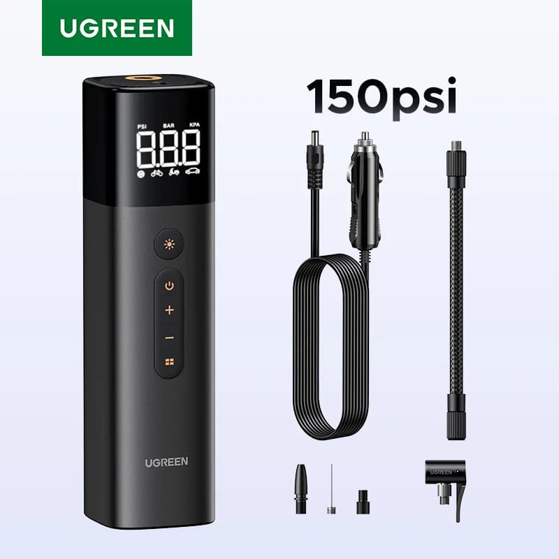 Compresseur portable pour pneus avec écran LCD
