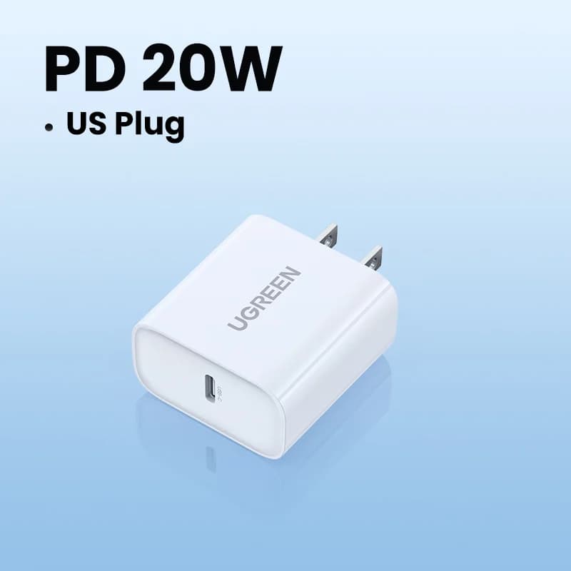 Chargeur mural USB-C 20W, QC4.0 PD