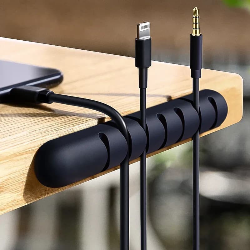 Clips organisateurs de câbles USB en silicone