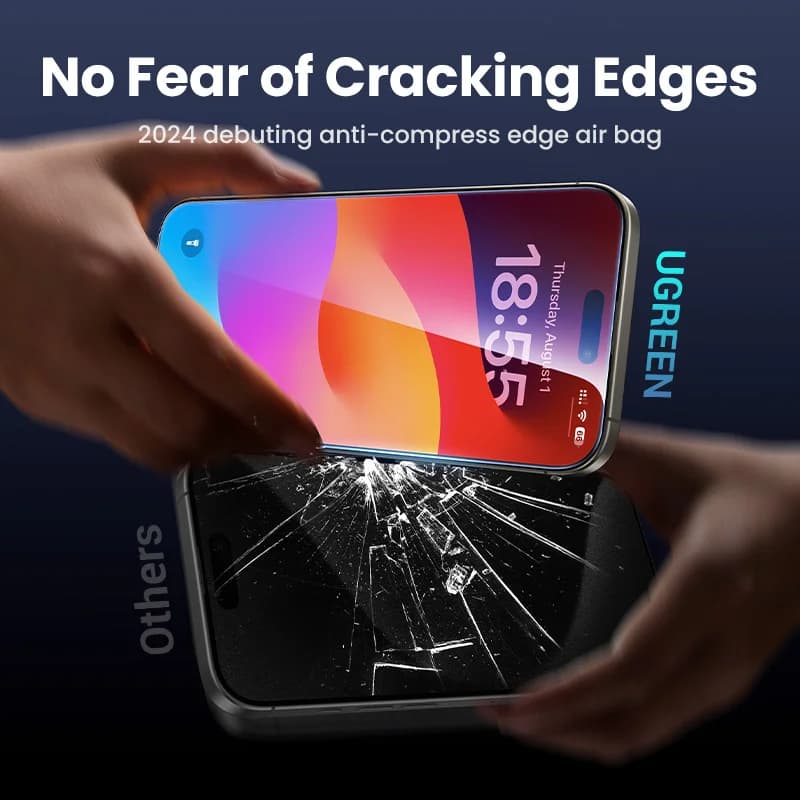 Lot de 2 Protections d'écran en verre trempé pour iPhone