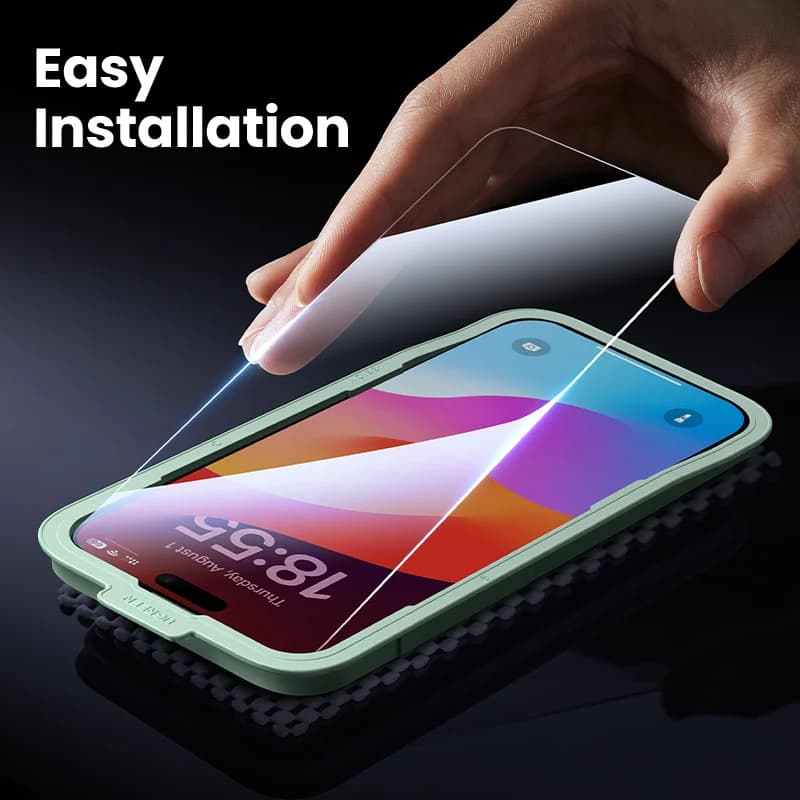 Lot de 2 Protections d'écran en verre trempé pour iPhone