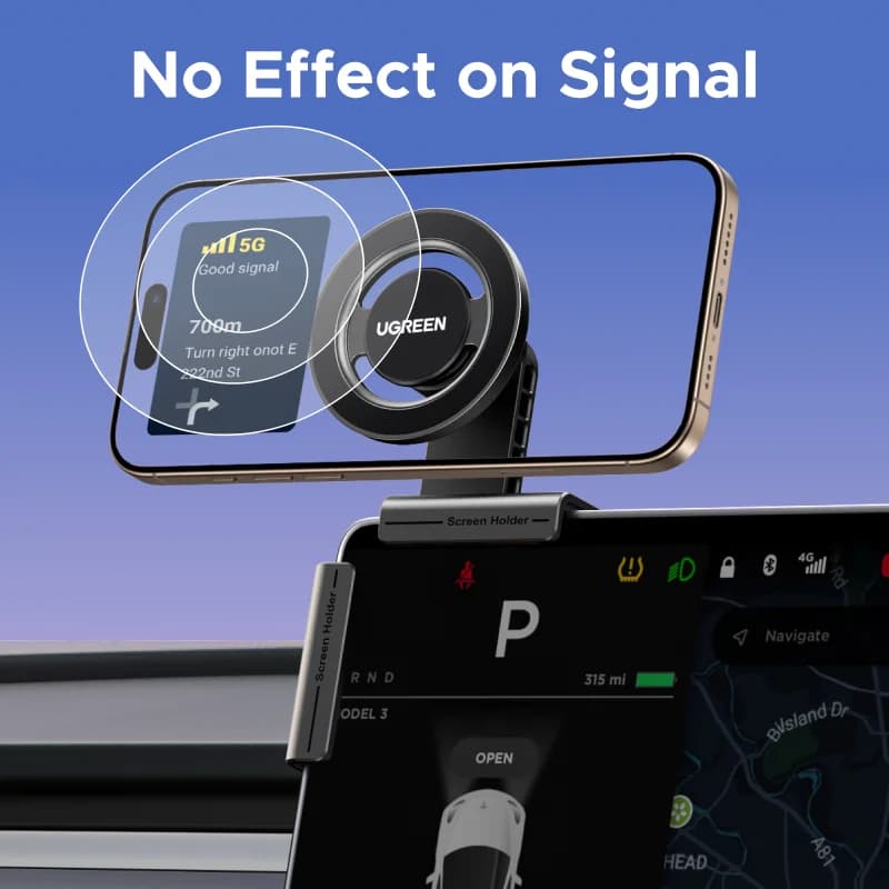 Support téléphonique magnétique pour écran tactile de voiture